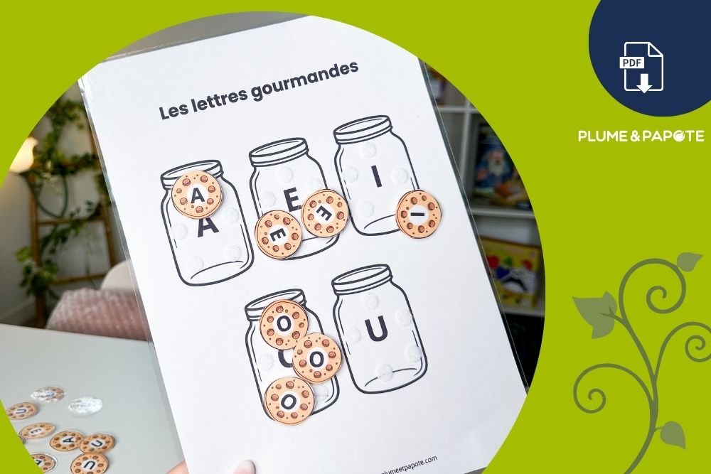 Jeu des voyelles : trier les cookies pour apprendre à lire