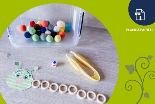 Chenille à pompons : 5 façons de jouer avec ton enfant