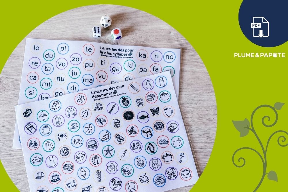 Jeu de dés : une activité à imprimer pour enrichir le vocabulaire