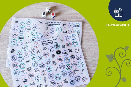 Jeu de dés : une activité à imprimer pour enrichir le vocabulaire