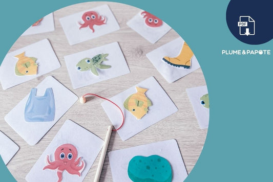 Jeu de pêche éducatif : développer le vocabulaire des enfants en s’amusant avec des animaux marins 
