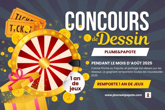 concours de dessin pour enfant, gagner 1 an de jeu