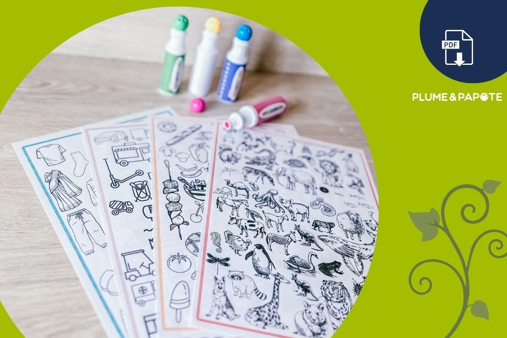 4 planches à imprimer pour enrichir le vocabulaire
